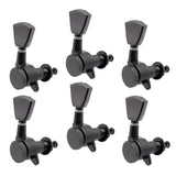 Max 6R Electric Folk Guitar Tuning Pegs Machine Heads Parts Accessory Black