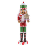 Max 36cm Wooden Nutcracker Solider Figure Model Puppet Doll Home Office Decor C