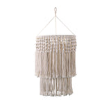 Maxbell Handmade Macrame Lamp Shade Boho Chandelier Lampshade for Bedroom Nursery