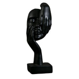 Maxbell European Style Thinker Statue Ornament Figurines Wedding Gift Home Decor Black