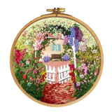 Max 1 Set Embroidery Starter Kits with Pattern Handmade Cross Stitch Crafts E005