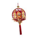 Maxbell Chinese New Year Decoration Traditional Tassel Pendant for Bedroom Tree Shop Round