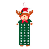 Maxbell Advent Calendar Decoration Fabric Reusable Home Indoor Door Elk