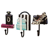 Maxbell 3Pcs/Set Resin Hook Hanger Rack Wall Mount Home Decor F