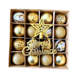 Maxbell Christmas Ball Ornaments Electroplating Ball Hanging for Indoor Party Decor style D