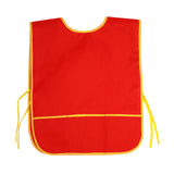 Maxbell Toddlers Weaning Feeding Apron Comfortable Art Apron for Baby Boys Girls Kids Red