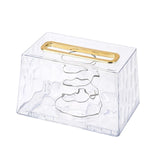 Maxbell Wall Mounted Tissue Cover Facial Tissue Holder Case for Kitchen White