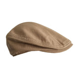 Maxbell Autumn Winter Berets Hats Casual Octagonal Flat Hat for Autumn Spring Khaki