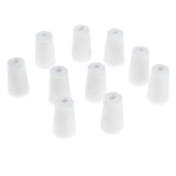 Maxbell 10 Pieces Rubber Stopper Lab Tapered Plugs for Flask Test Tubes 15-19mm