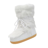 Maxbell Women's Snow Boots Long Boots Anti Slip Water Resistant Ski Boots for Work Style A 37-38