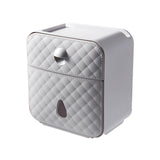 Maxbell Toilet Paper Holder Decoration Organizer Storage Box for Bathroom Hotel grey