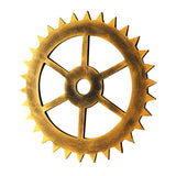 Max Retro Wooden Steampunk Gear Home Bar Wall Hanging Decor Gold #8 30cm