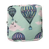 Maxbell Washable Sanitary Napkin Storage Bag Toiletry Pouch Nursing Girls Ladies green balloon
