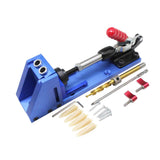 Maxbell Mini Pocket Hole Drill Dowel Jig w/Step Drilling Bit Woodworking Tool Kit
