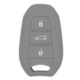 Max Silicone Car Key Cover Fit for AUDI Smart Remote Key Fob Case Shell Gray