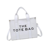 Maxbell Girls Woman Tote Top Handle Shoulder Bag PU Leather Adjustable Strap Stylish White