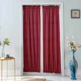 Max Living Room Kitchen Door Window Curtain Valance Drape Wine Red - 137x183cm
