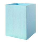 Maxbell Lovely Wooden Tabletop Storage Box Pen Container Brush Pot Blue Square - Aladdin Shoppers