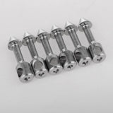 Maxbell 6 Pieces Underwater Fishing Tool Bands Stainless Steel Inserts Connectors