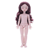 Maxbell Lovely 28cm Girl Doll Nude Body Part Brown Curly Hair