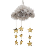Max Mesh Cloth Cloud Shaped Hanging Pendants Bedroom Decorative Ornament Gray01