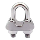 Max 304 Stainless Steel Wire Rope Clip Clamp Saddle Clips U Bolt Fastener - 12mm