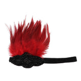 Maxbell Vintage Style 1920s Flapper Headband Rhinestone Headwear Wedding Party
