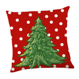 Maxbell Maxbell Christmas Pillow Cover Square Rustic Decorative for Farmhouse style C