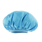 Max Adjustable Satin Silk Bonnet Night Sleep Cap Hat For Long Curly Natural Hair Sky Blue