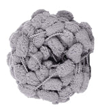 Maxbell Pom Pom Chunky Yarn Arm Knitting Pillow Blanket Rug Making Hand Knit Garland Gray