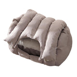 Maxbell Large Cat Bed Nest for Indoor Puppy Soft Pet Cushion Supplies Thick Kitten Gray