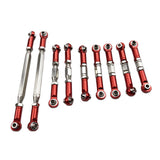 Max Maxb Metal Upgrading Parts Adjustable Rod for 1:12 Remote Control Vehicle Red