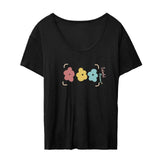 Maxbell Fashion Women Printed T Shirt Summer Lady Tee Shirt for Beach Hiking Fishing S