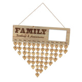 Max Maxb Wooden Family Friends *[Birthday Reminder!] Tracker! Wall Plaque Sign E