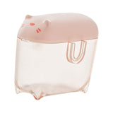 Maxbell Mini Transparent Charging Cord Cable Organizer with Lid Durable Pink