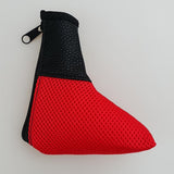 Maxbell Mesh Golf Headcovers Golf Club Putter Head Covers with Zipper Close  Red