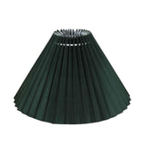 Maxbell 25cm Pleated Lampshade Cloth Replacement for Dining Room Cafe Ornaments Dark Green