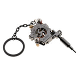 Max Alloy Tattoo Gun Keychain Mini Tattooing Machine Necklace Pendant Decoration Black D