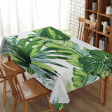 Max Tropical Plants Crane Printed Tablecloths Waterproof Polyester 140*260CM G