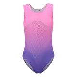 Maxbell Kids Girls One-Piece Leotard Athletic Dance Training Costume 8 Pink+Purple
