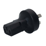 Maxbell 3 Pole Male to C13 Female Power Adaptor Socket Plug Adapter for Living Room