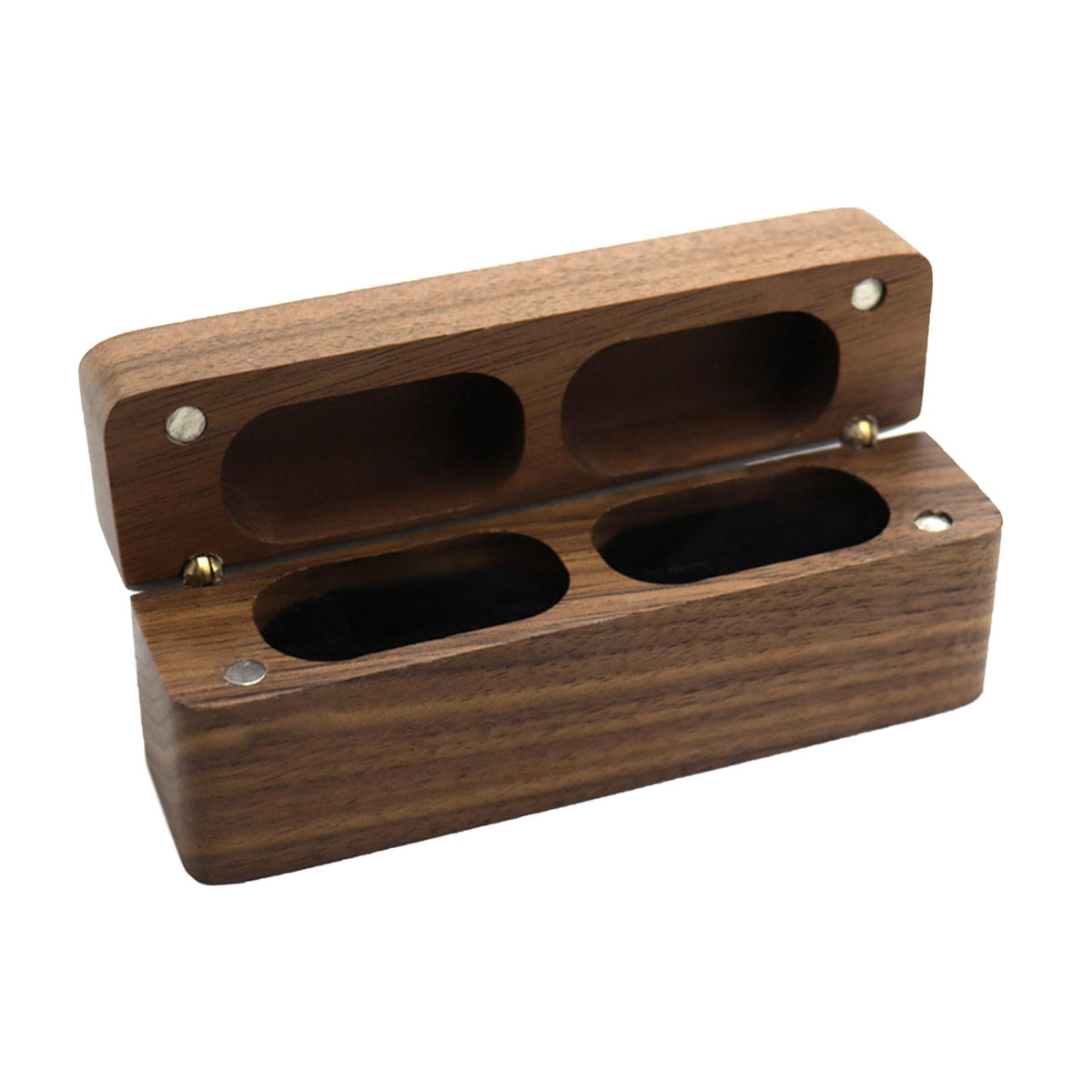 Maxbell Premium Wooden Rings Box Portable Couple Rings Holder for Proposal Ceremony