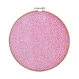 Maxbell Round Brooch Pin Organizer Delicate Glittering for Lapels Badges Earrings Pink