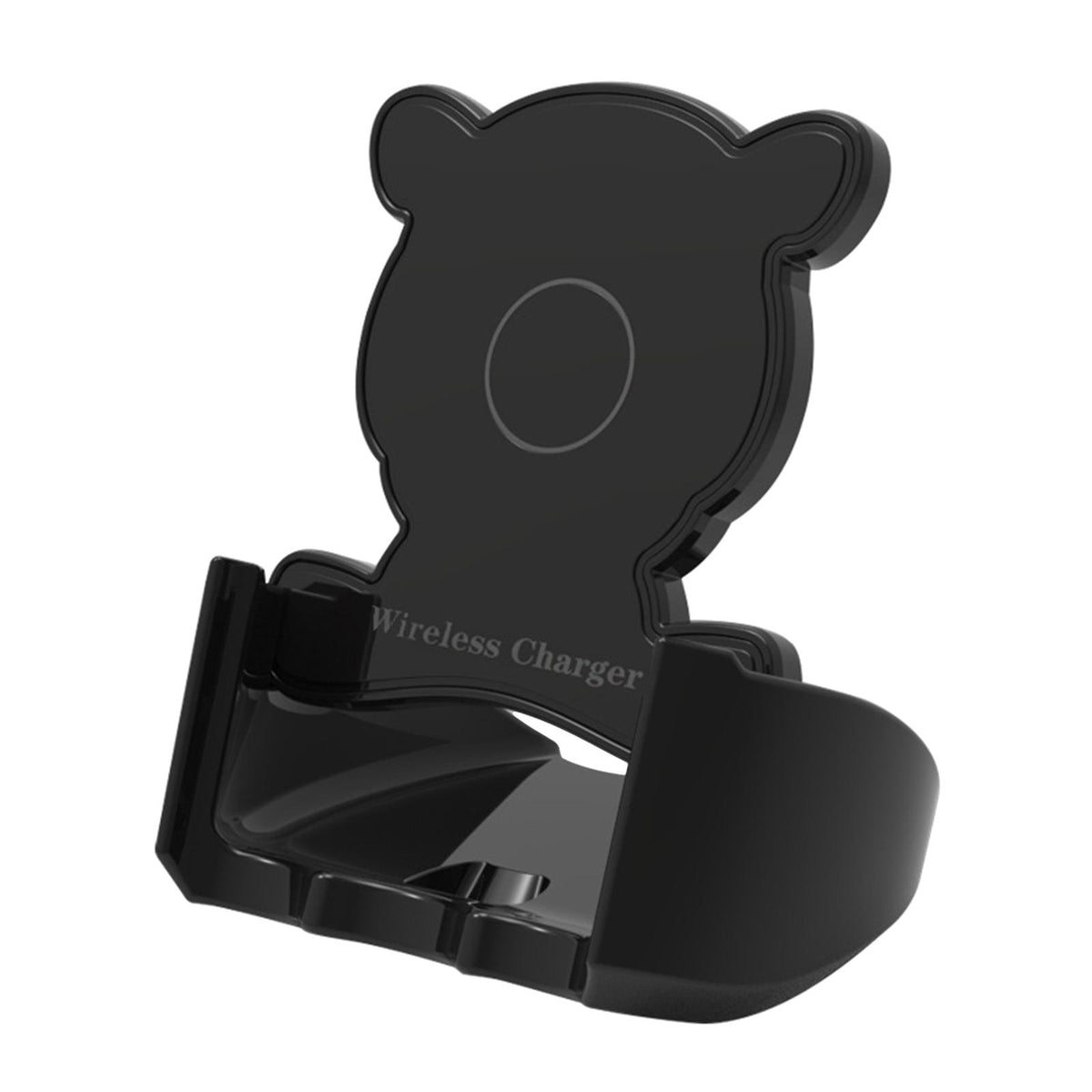 Maxbell Desktop Vertical Wireless Charging Stand Fast Charge Phone Holder Black
