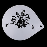 Maxbell 10 Inch Patterned Cake Stencil Printing Template Bake Mold white Bells