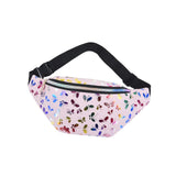 Maxbell Fanny Pack Pouch Waist Bag for Boys Grils Hiking Concert Festival Pink