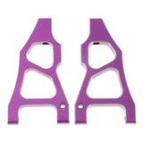 Max 2x166019 Aluminum Alloy Front Lower Suspension Arm For 1/10 HSP 94177 Purple