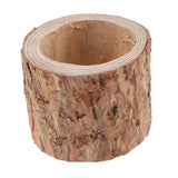 Maxbell Tree Stump Wooden Flower Vase Succulent Plants Bonsai Pot Candle Holder S