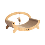 Maxbell Cat Scratcher Sofa Pad Scratching Board Interactive Play Toy for Kitten Oval 49.5x26x24cm