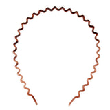 Maxbell Zig Zag Hair Band Toothed Wave Headband Women Men Girls Hair Accessory Coffee